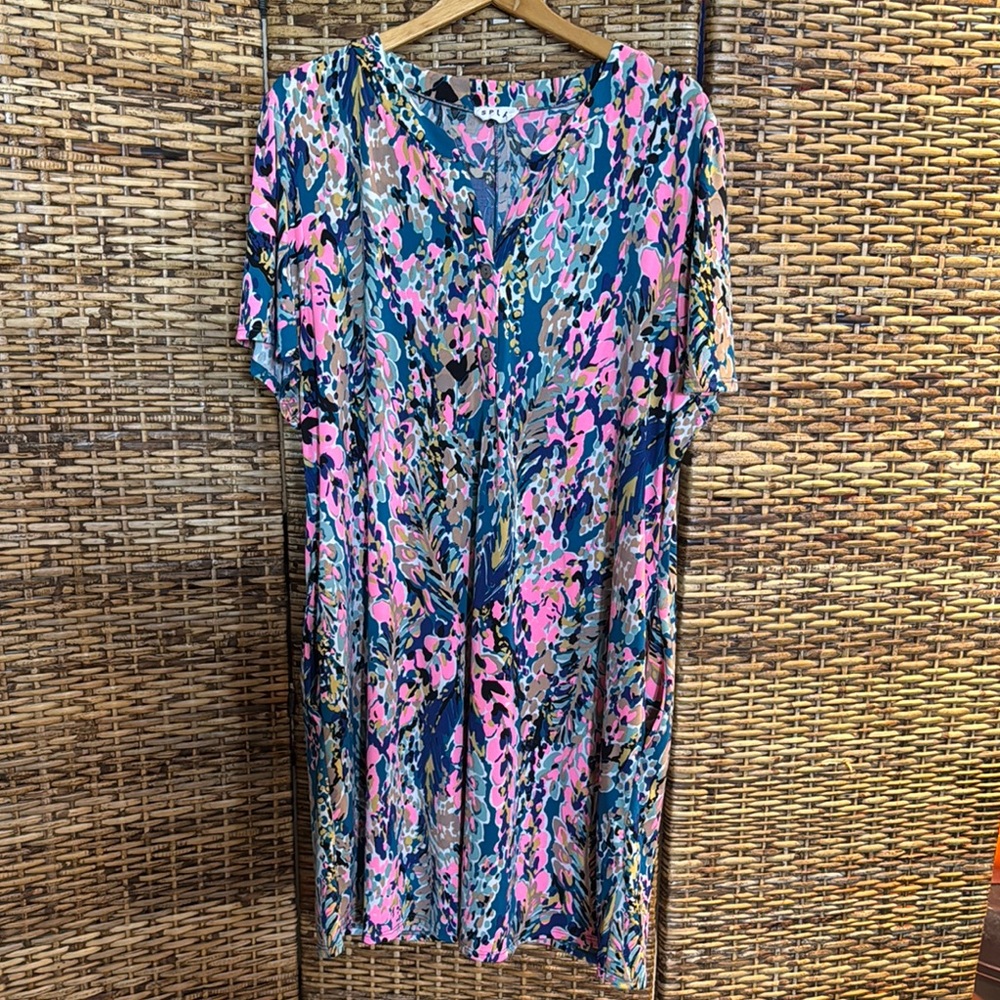 Vibrant Multicolor Floral Dress SPLA 2X